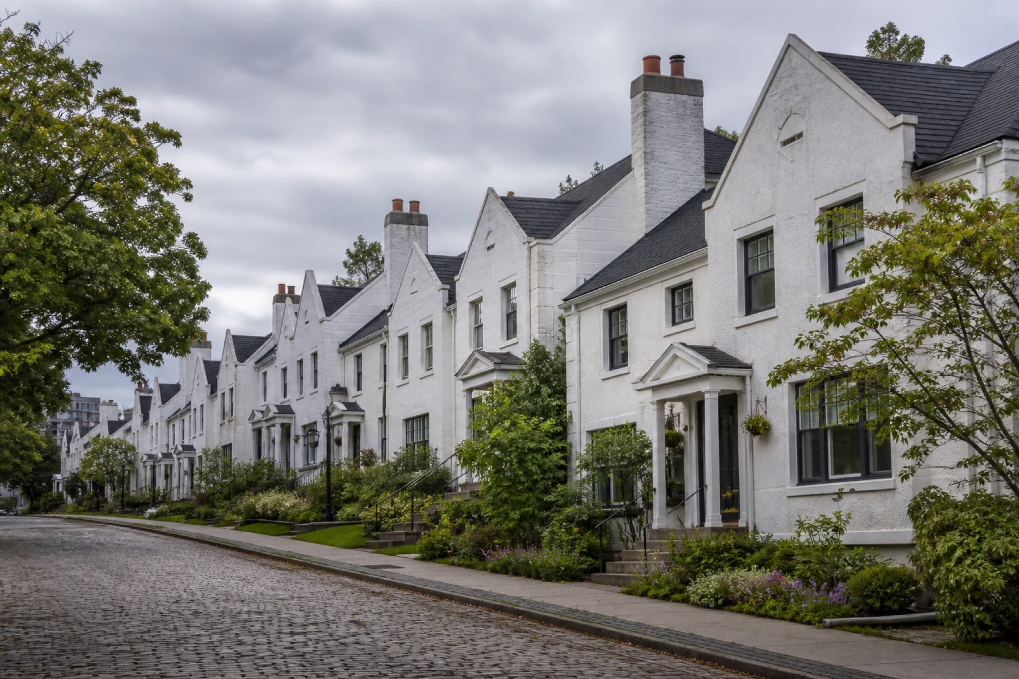 Hydrostone row houses in Halifax's North End