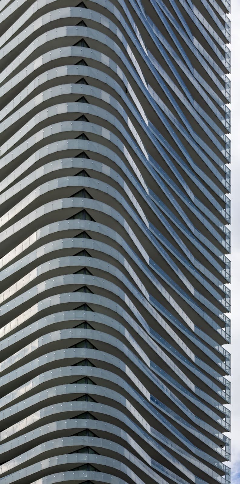 Detail of the Massey Tower facade