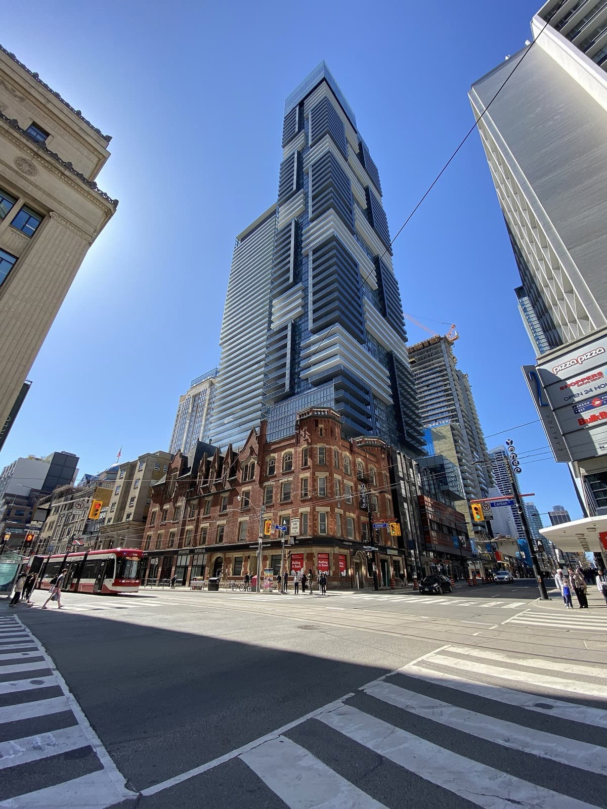 YC Condos tower near Yonge and College in Toronto
