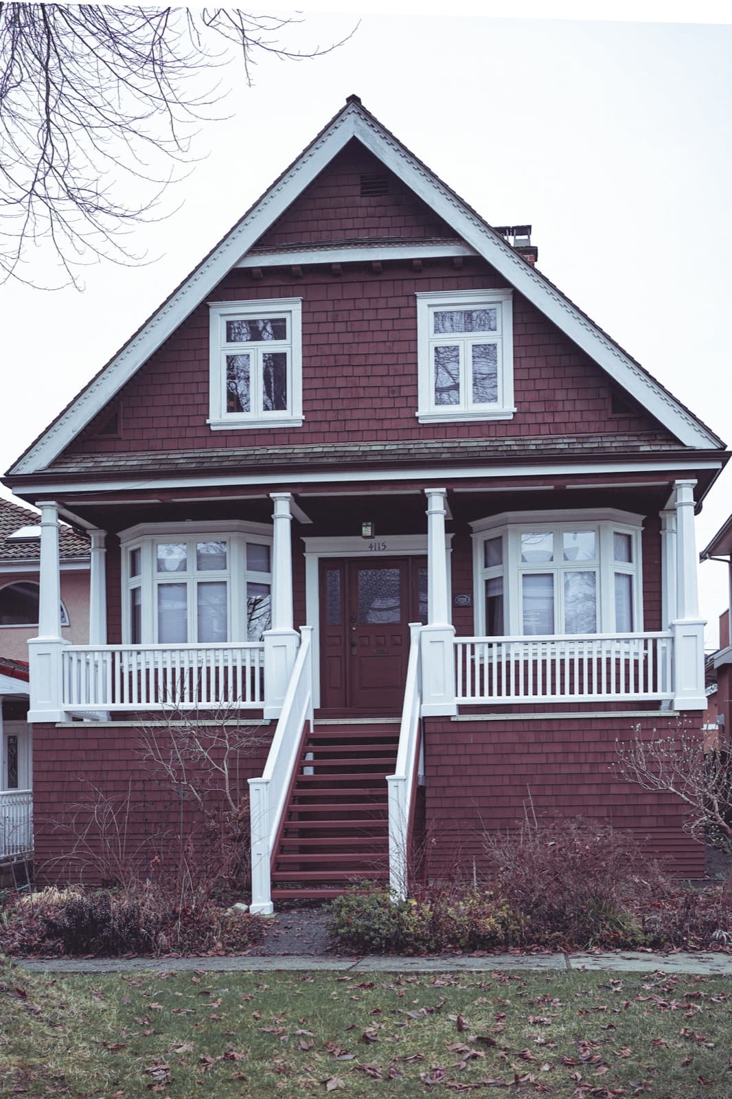 A Vancouver house with a covered front porch
